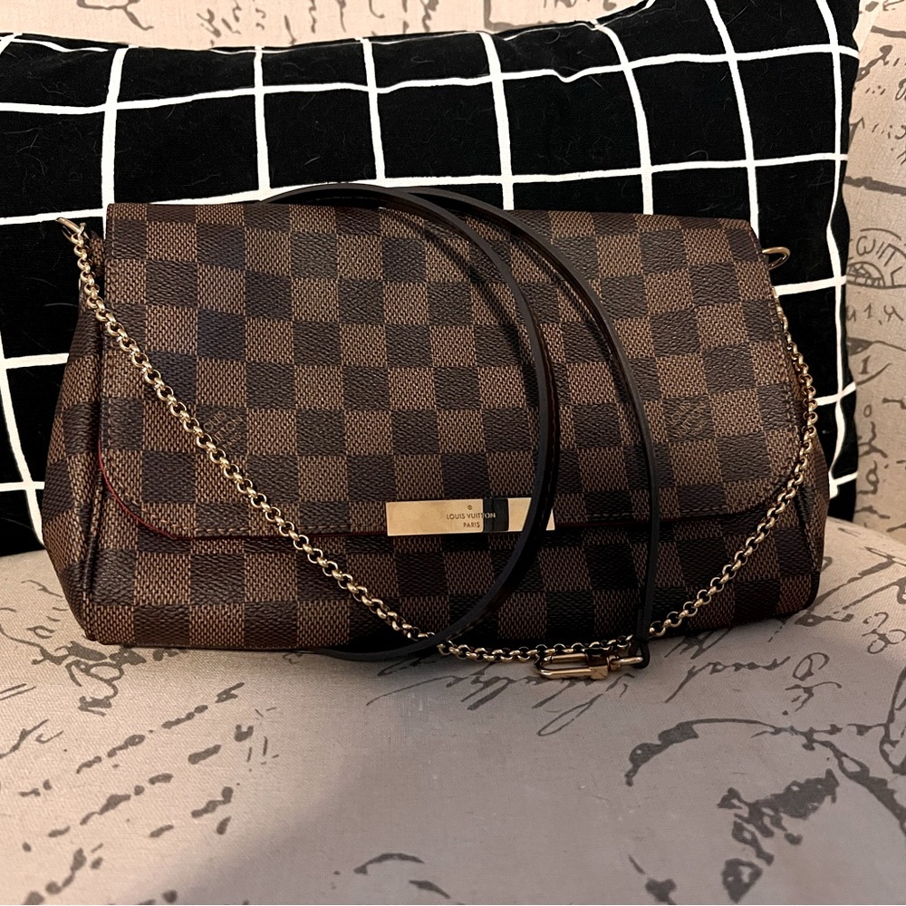 Louis Vuitton Favorite Handbag Damier Ebene MM